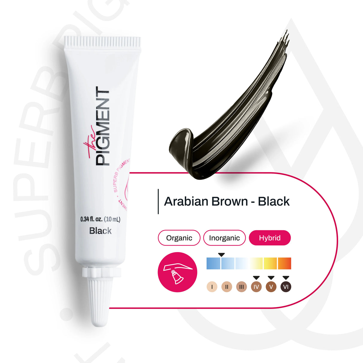 The Pigment Microblading Arabian Brown-Black Pigments 10ml