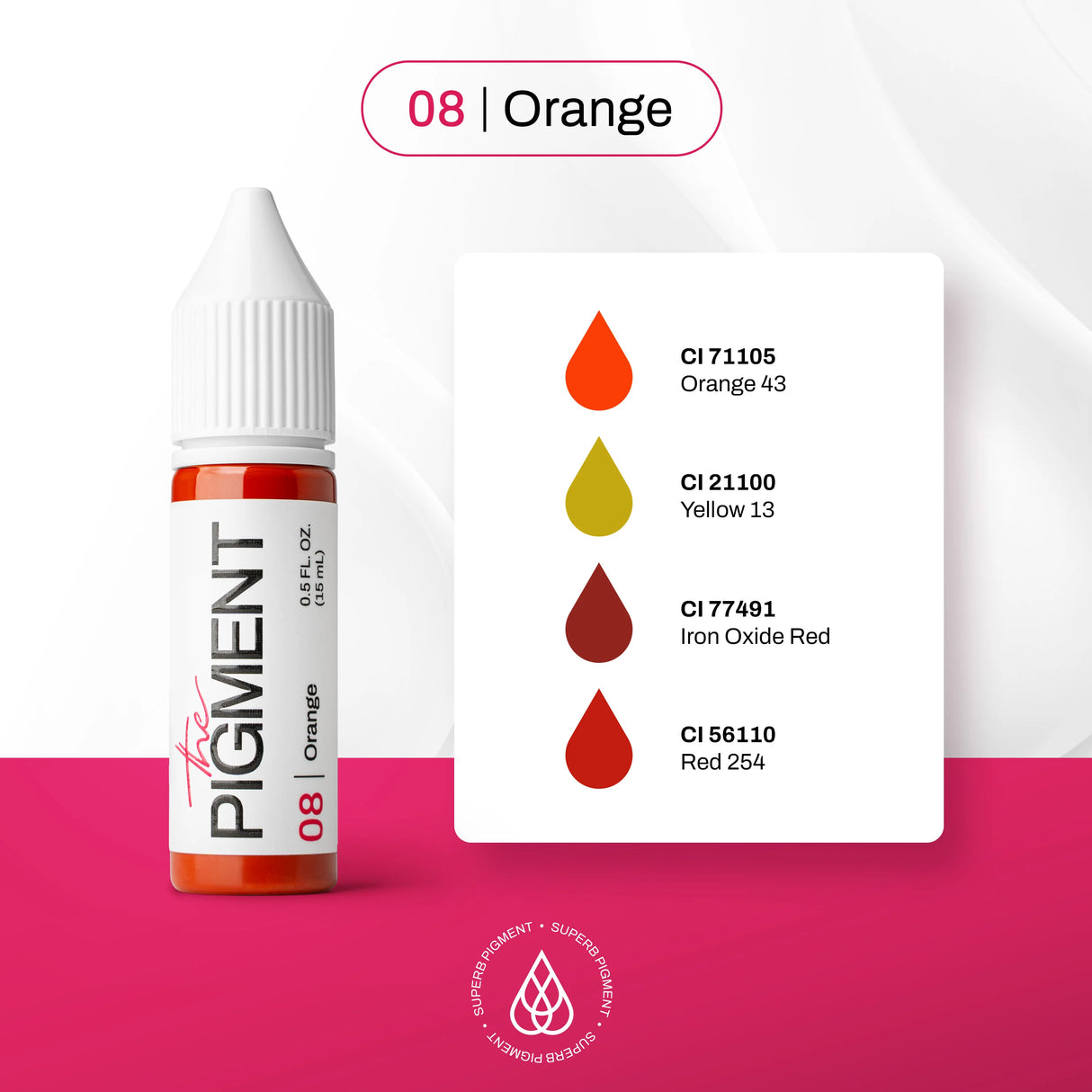 The Pigment 08 Orange Pigments 15ml