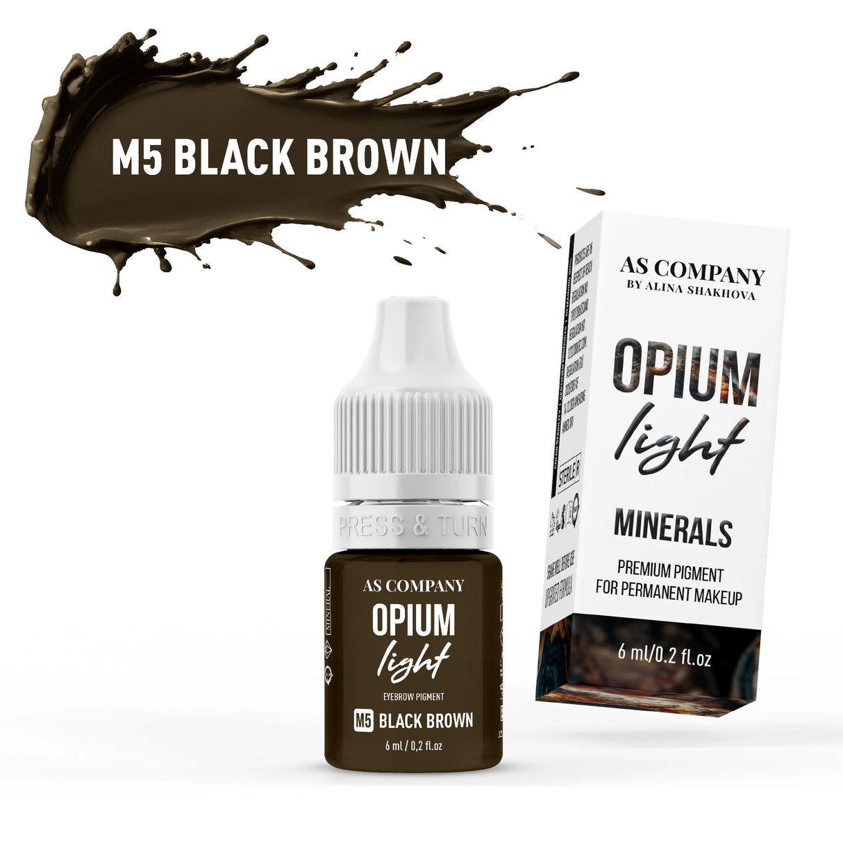 AS COMPANY M5-Black Brown Mineral (OPIUM LIGHT) 6/15ml - BVShop