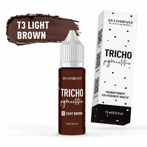 AS COMPANY T3 Light Brown (TRICHOPIGMENTATION) 15ml - BVShop
