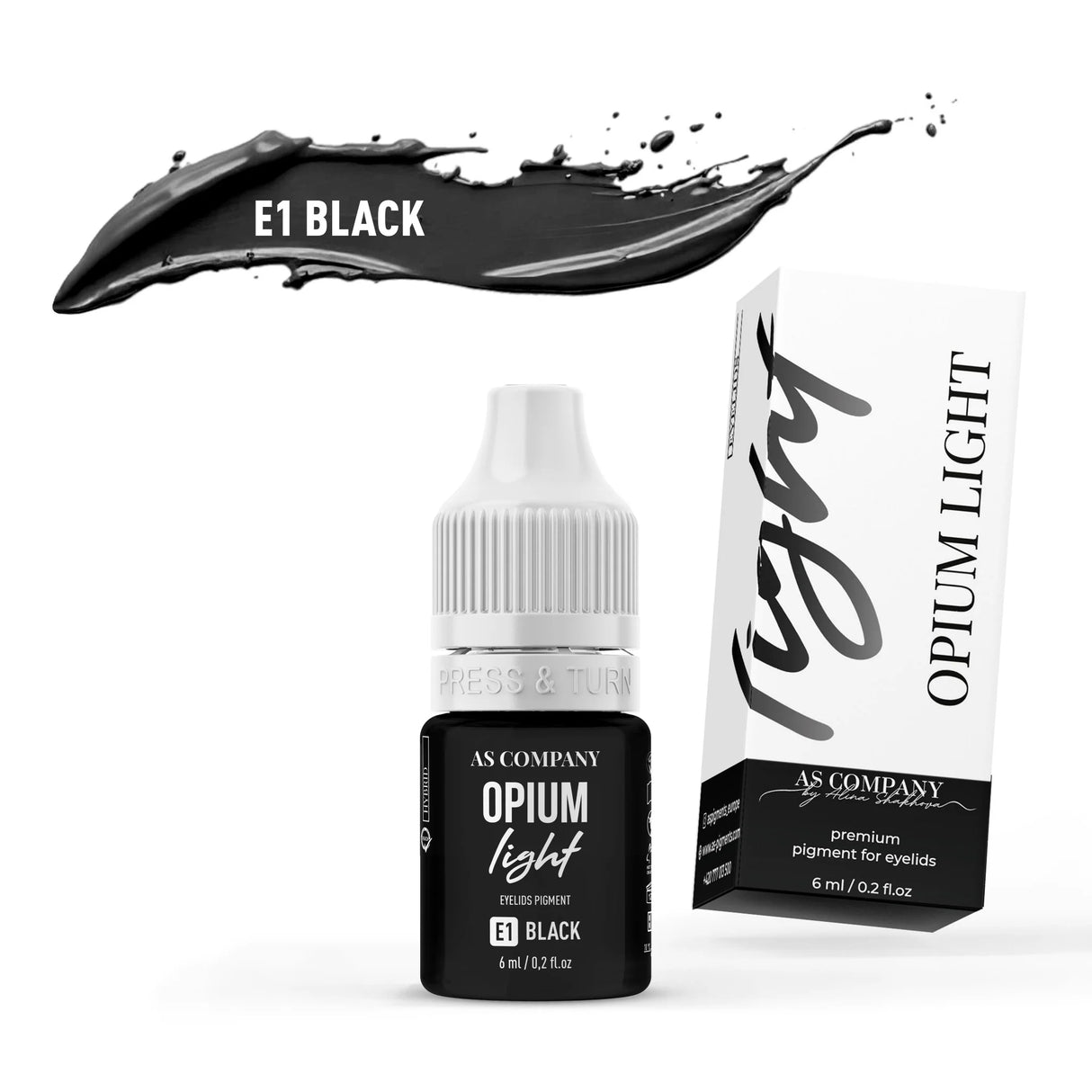 AS COMPANY E1 Melns (OPIUM LIGHT) 6ml