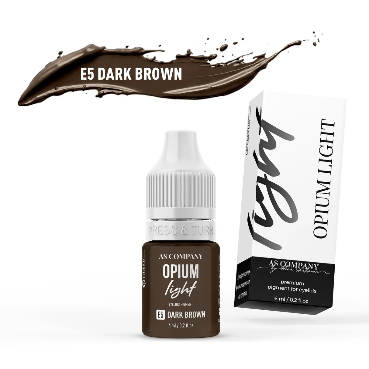 AS COMPANY E5 Tumši brūns (OPIUM GAISMA) 6ml