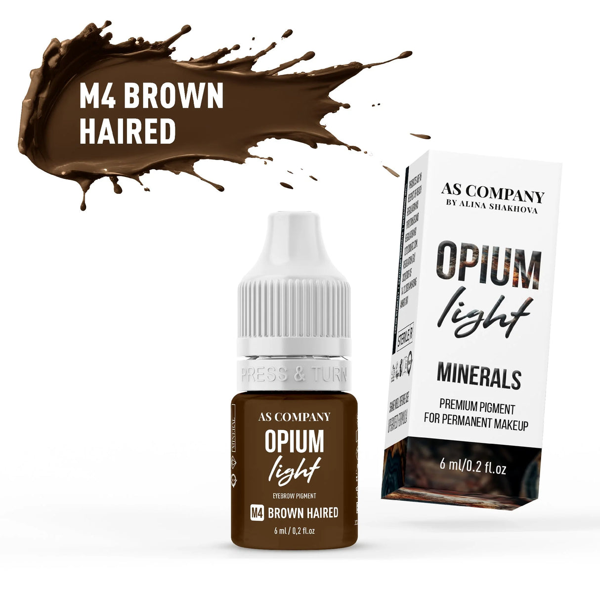 AS COMPANY M4-brūniem matiem minerāls (OPIUM LIGHT) 6/15ml
