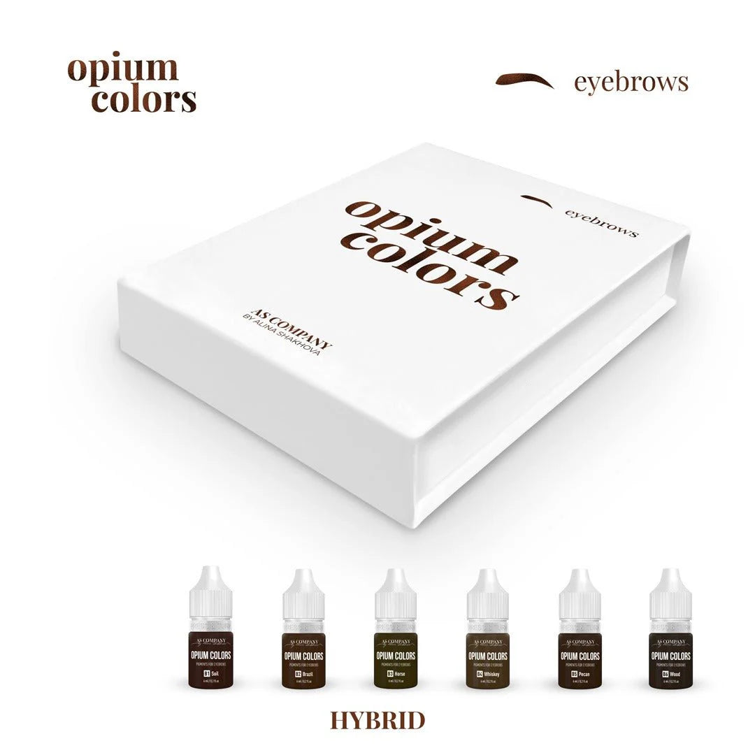 Набор для бровей AS COMPANY (цвета Opium) 6 шт/6 мл