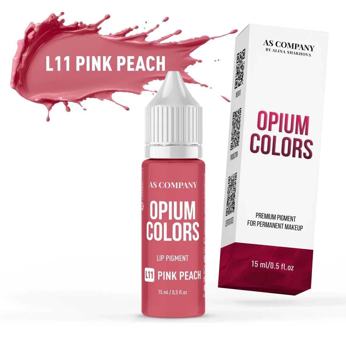 AS COMPANY L11-Rozā persiks (OPIUM KRĀSAS) 6/15ml