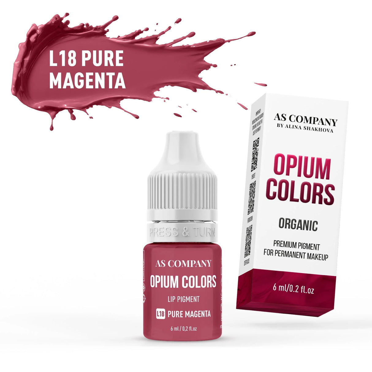 AS COMPANY L18-Чистый маджента (OPIUM COLORS) 6/15ml