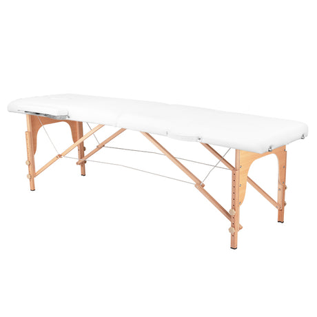 BALANCE wooden folding massage table 2 segment white - BVShop