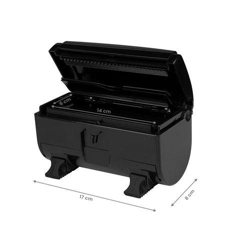 Black barber alu foil dispenser - BVShop