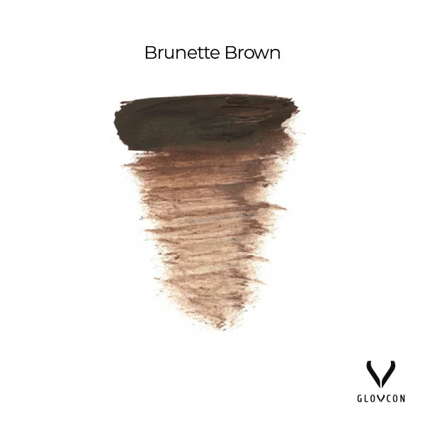 Brunette Brown GLOVCON eyebrow pigment warm neutral brown shade