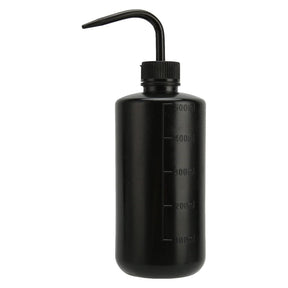 Black Plastic Wash Bottle 500ml - BVShop