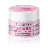 Claresa builder gel Soft & Easy gel milky pink 12g - BVShop