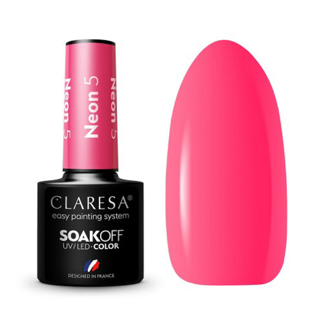 CLARESA Hybrid nail polish NEON 5 -5g - BVShop
