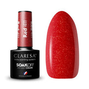 CLARESA Hybrid nail polish RED 411 -5g - BVShop