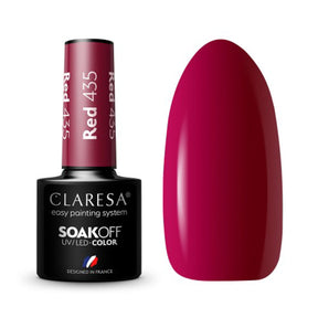 CLARESA Hybrid nail polish RED 435 -5g - BVShop
