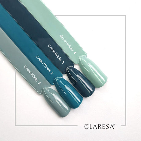 CLARESA hybrid polish GREEN WINKS 2 -5g - BVShop