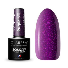 CLARESA Hybrid polish PURPLE 631 -5g - BVShop