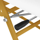 Cosmetic chair 557G with cuvettes white - BVShop