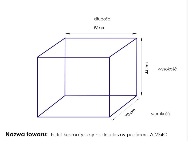 Cosmetic chair hyd. a 234c pedi white - BVShop