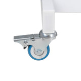 Cosmetic chair hyd. basic 210 white on wheels - BVShop