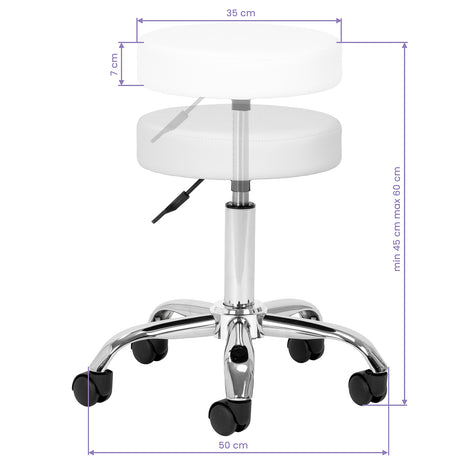 Cosmetic stool AM-310 white v - BVShop