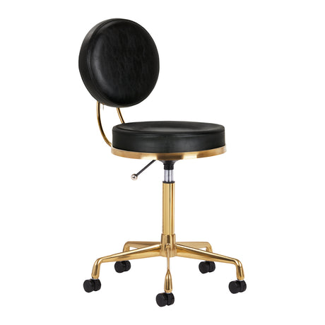 COSMETIC STOOL H5 GOLD BLACK - BVShop