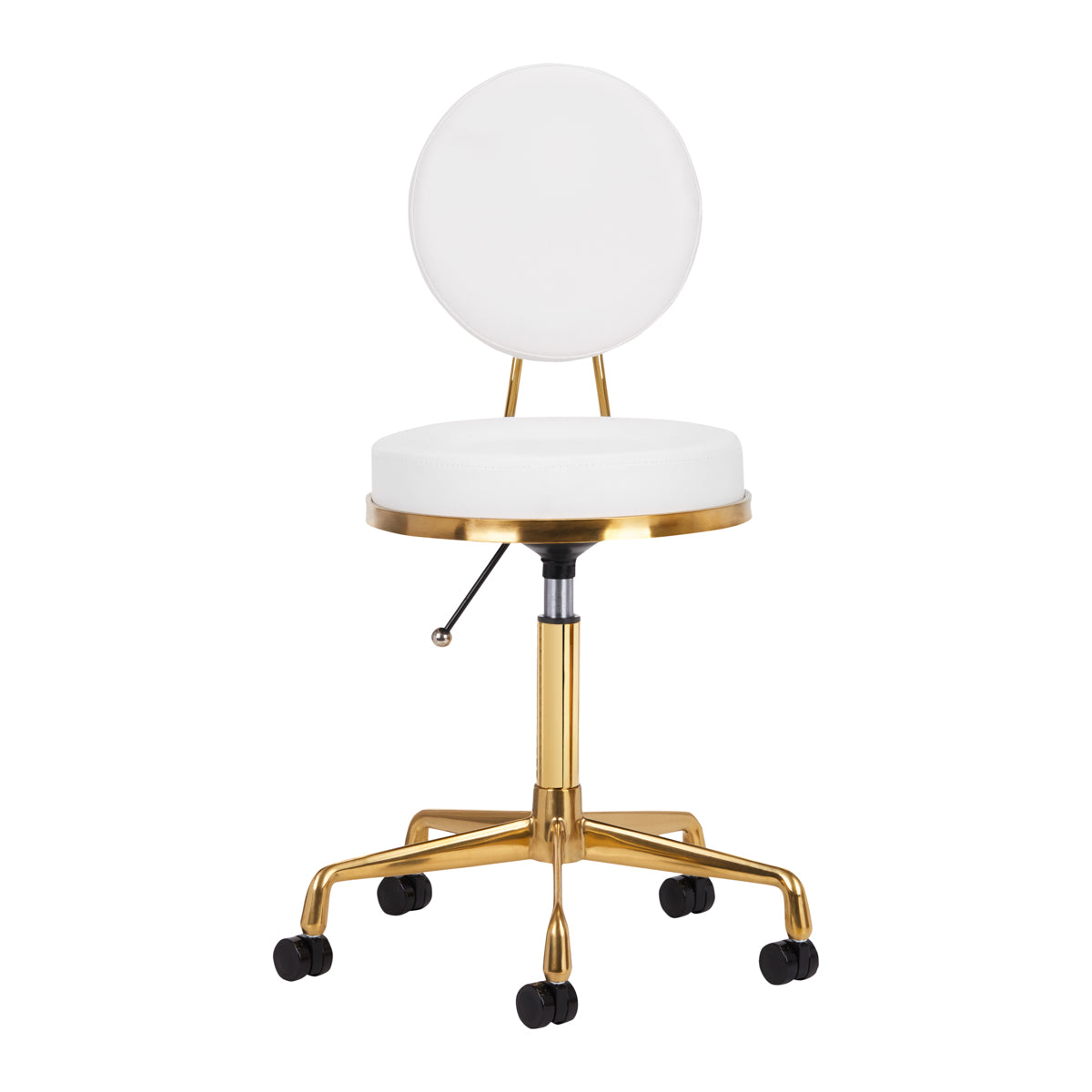 COSMETIC STOOL H5 WHITE GOLD - BVShop
