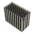 Black CUT MODULE modular cups for cutting, 500-piece set by BVShop, shown in an organized arrangement on a white background.