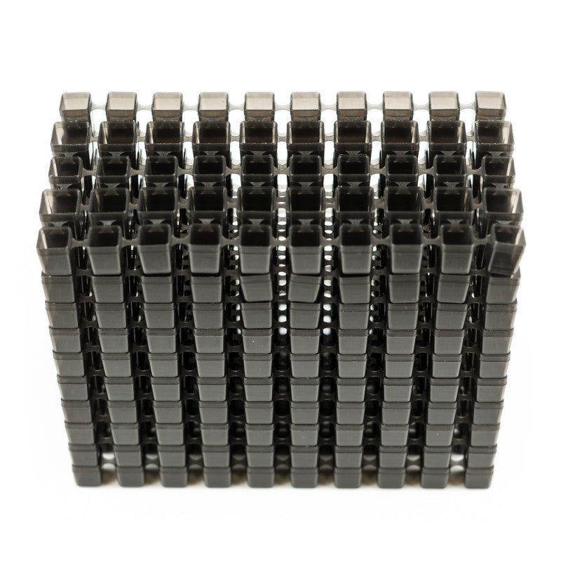 Black CUT MODULE modular cups for cutting, 500-piece set by BVShop, shown in a close-up image.