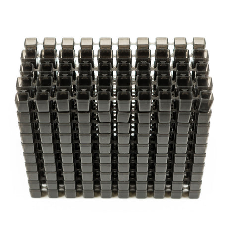 Black CUT MODULE modular cups for cutting, 500-piece set by BVShop, shown in a close-up image.
