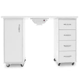 Desk 2027 white two cabinets with an absorber - BVShop