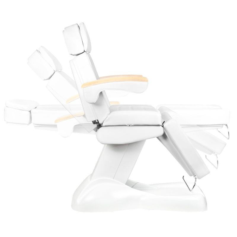 Electric cosmetic chair lux white / beech 3m - BVShop