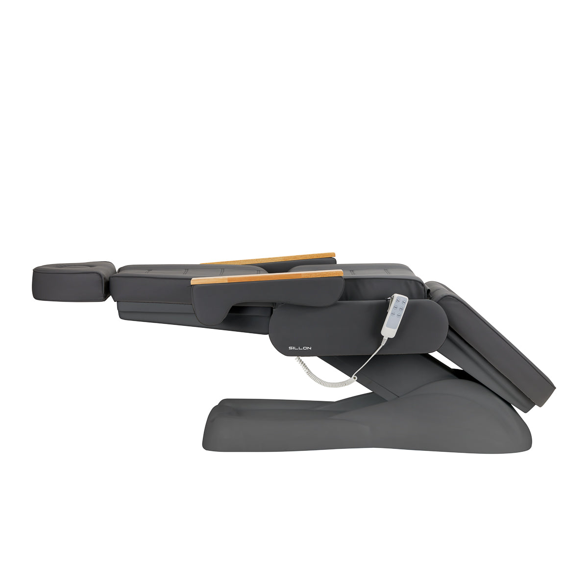 Electric cosmetic chair SILLON Lux 273b 3 actuators gray with gray base - BVShop