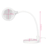 Elegant 2014-2r 30 led magnifier lamp smd 5d with a stand and a clip on the desk - BVShop