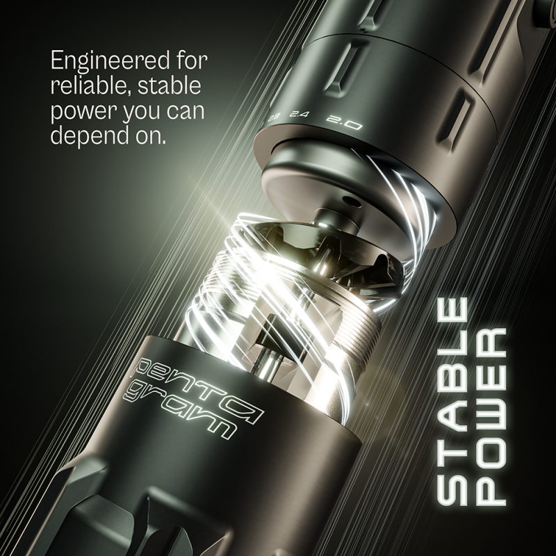 Vienlīdznieks Pentagram Bezvadu Tetovēšanas Mašīna