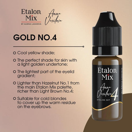 Etalon Mix Eyelids Pigment Set By Anna Vasileva 4x5ml - BVShop