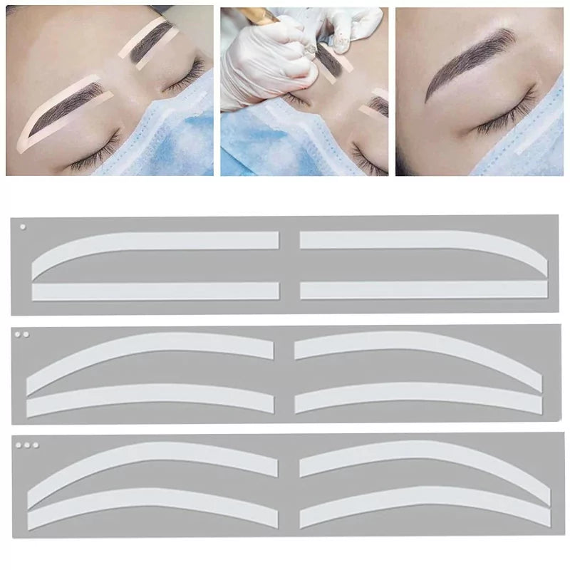 Eyebrow Template Stickers 6pcs - BVShop