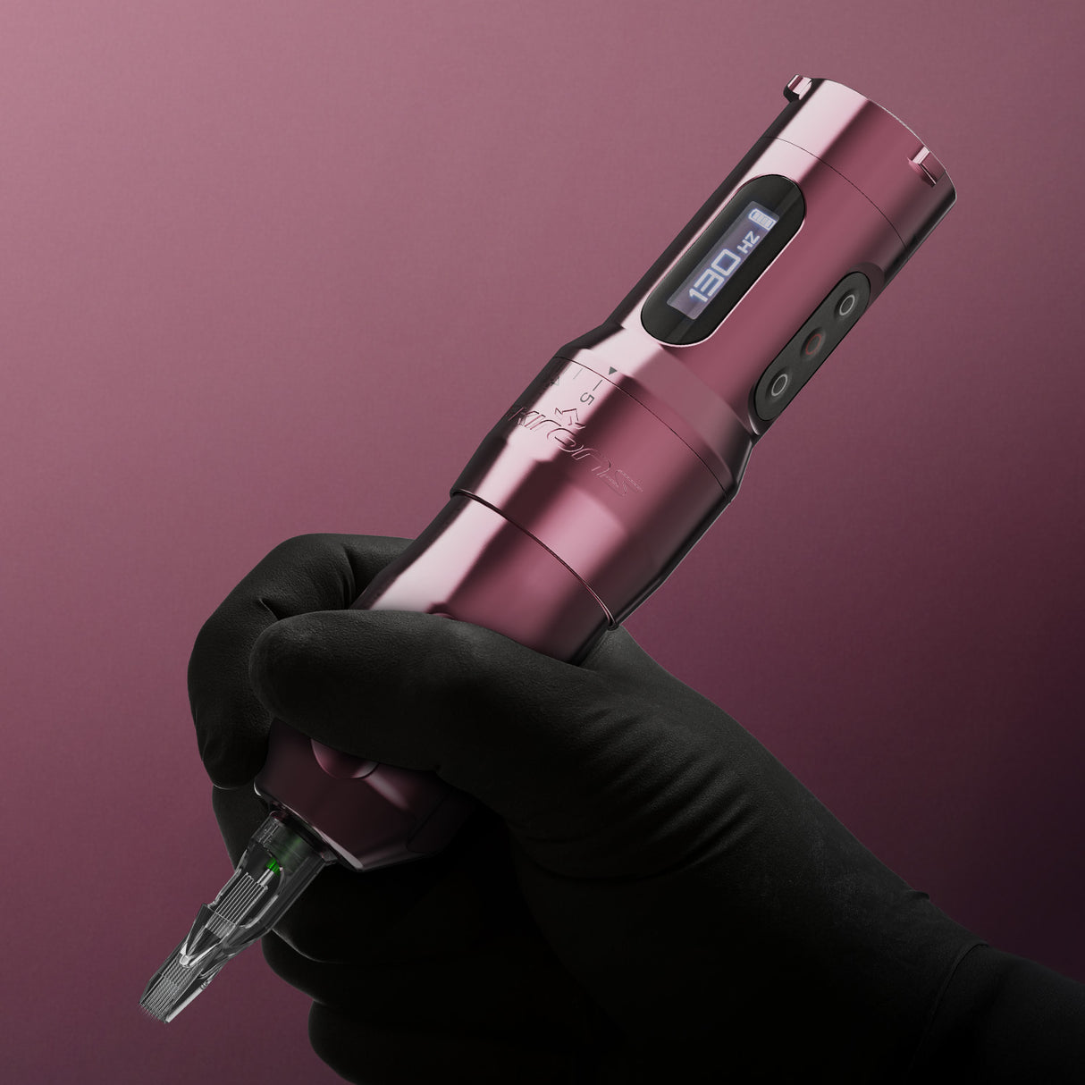 FK Irons One Adjust tetovēšanas mašīna ar regulējamu gājienu Pop rozā