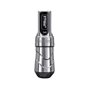 FK Irons Flux Max tattoo machine, Blade silver, front view