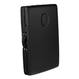 Folding massage table, aluminum, comfort, 2 black segments - BVShop