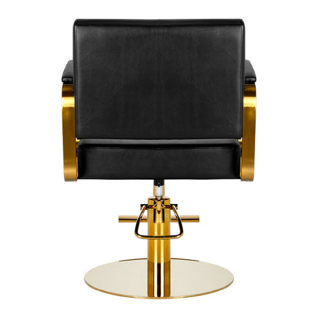 Gabbiano hairdressing chair Genua gold black - BVShop