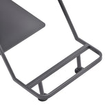 Gabbiano hairdressing chair Porto gray black - BVShop