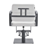 Gabbiano hairdressing chair Porto gray white - BVShop