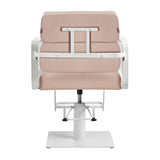 Gabbiano hairdressing chair Porto white beige - BVShop
