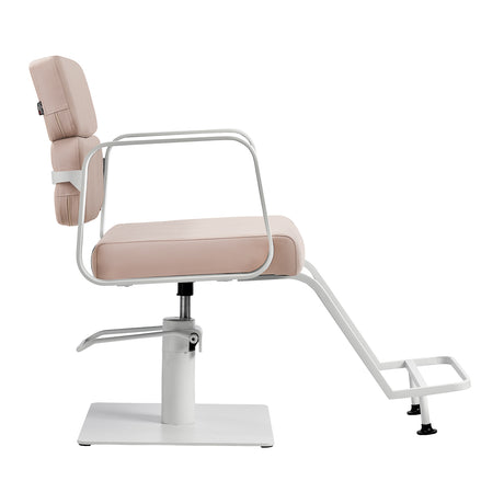 Gabbiano hairdressing chair Porto white beige - BVShop