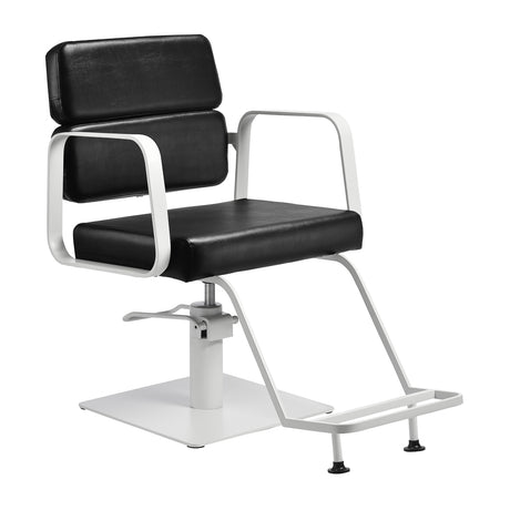 Gabbiano hairdressing chair Porto white black - BVShop