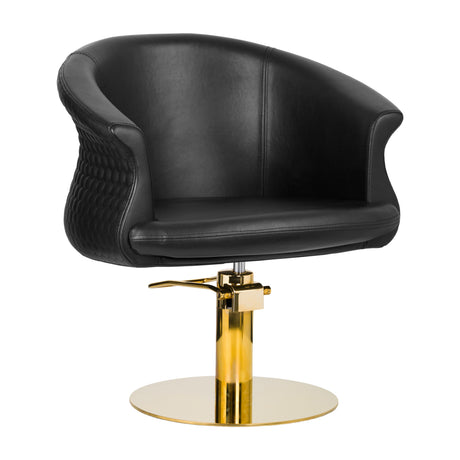 Gabbiano hairdressing chair Wersal gold black - BVShop