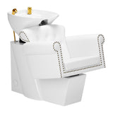 Gabbiano hairdressing wash unit Berlin gold white - BVShop