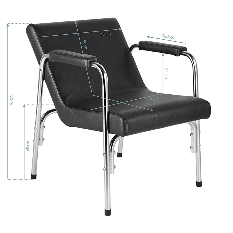 GABBIANO HAIRWASH CHAIR BLACK - BVShop