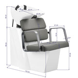 Gabbiano Porto hair wash unit grey grey - BVShop