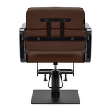 Gabbiano Porto hairdressing chair black chocolate - BVShop